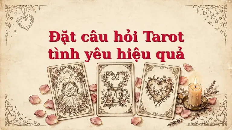 Cách đặt câu hỏi khi xem tarot tình yêu + 5 mẫu trải bài hiệu quả