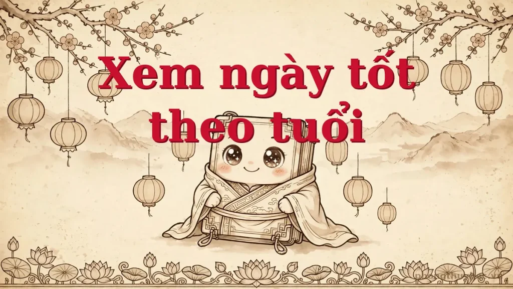 Cách xem ngày tốt theo tuổi chuẩn xác nhất (kèm công cụ tra cứu)