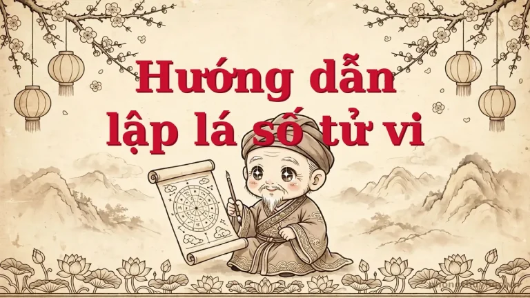 Hướng dẫn lập lá số tử vi online và cách luận giải cơ bản