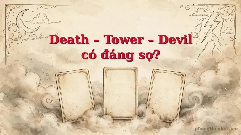 Lá Death, The Tower, The Devil trong tarot