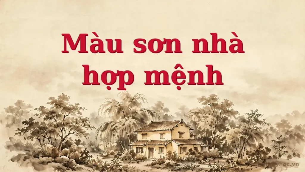 Màu sơn nhà hợp mệnh gia chủ