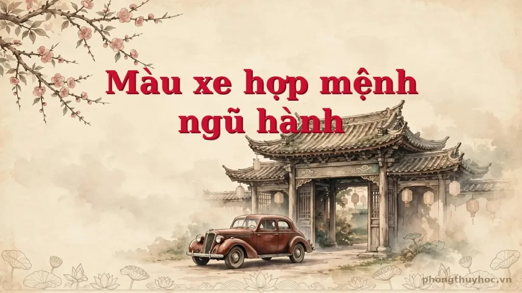Mua xe màu gì hợp mệnh? Bảng màu xe theo ngũ hành