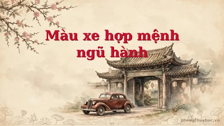 Mua xe màu gì hợp mệnh? Bảng màu xe theo ngũ hành