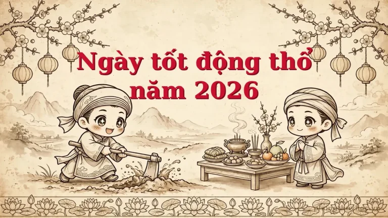Ngày tốt động thổ, khởi công xây nhà năm 2026