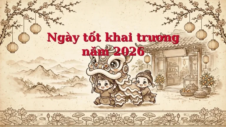 Ngày tốt khai trương năm 2026