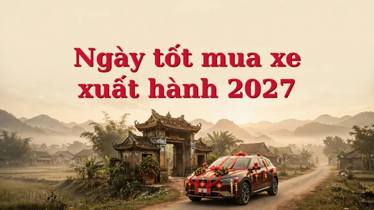 Ngày tốt mua xe, xuất hành năm 2027