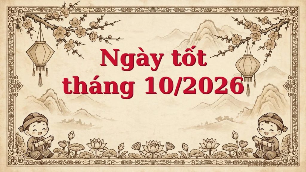 Ngày tốt tháng 10 năm 2026