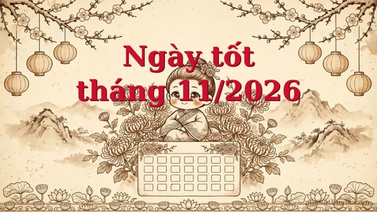 Ngày tốt tháng 11 năm 2026