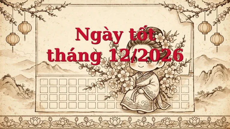 Ngày tốt tháng 12 năm 2026