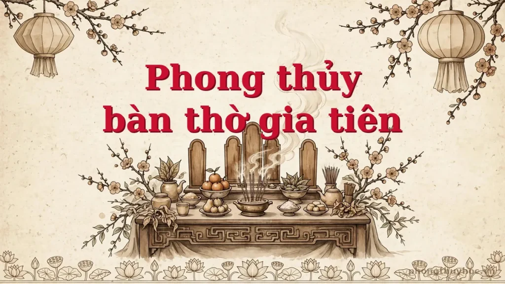 Phong thủy bàn thờ gia tiên