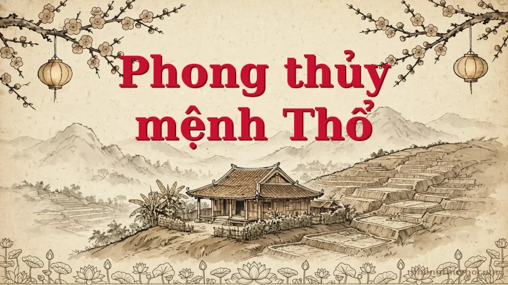 Phong thủy cho người mệnh Thổ