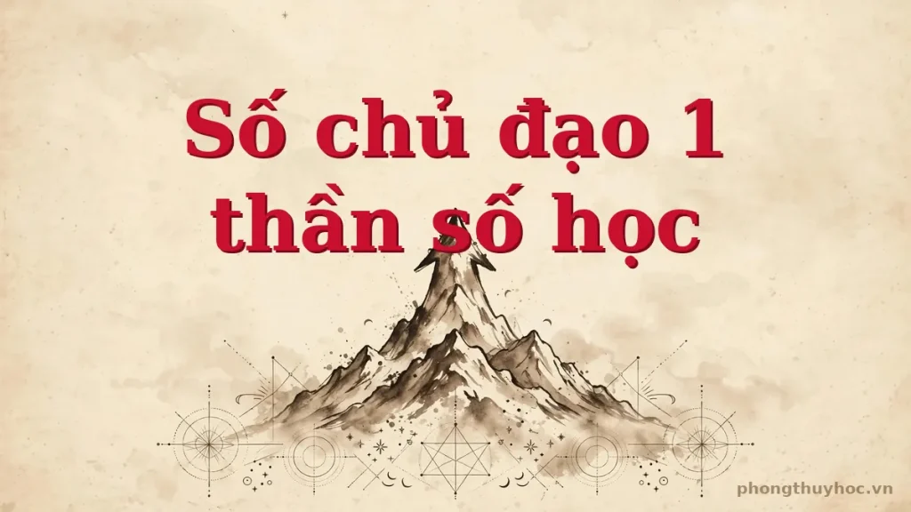 Số chủ đạo 1 trong thần số học