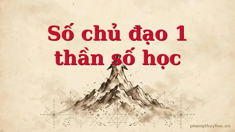 Số chủ đạo 1 trong thần số học