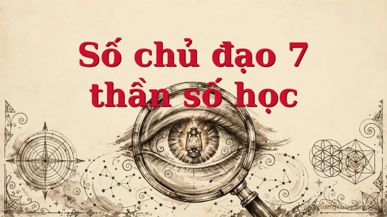 Số chủ đạo 7 trong thần số học