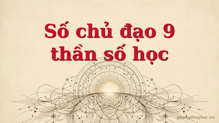 Số chủ đạo 9 trong thần số học