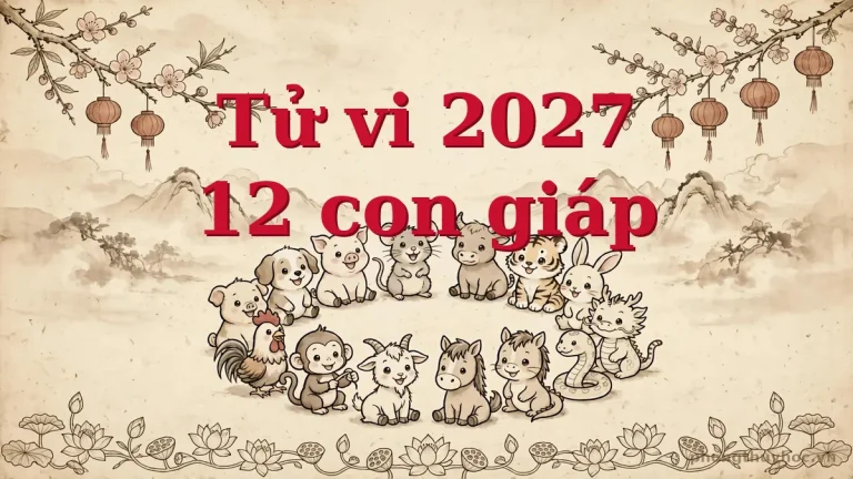 Tử vi 2027 của 12 con giáp