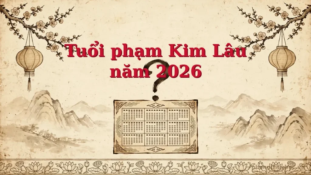 Tuổi phạm Kim Lâu năm 2026