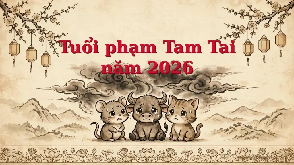 Các tuổi phạm Tam Tai năm 2026 và cách hóa giải chi tiết
