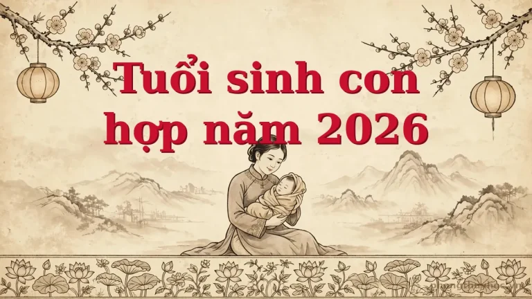 Tuổi sinh con năm 2026 hợp bố mẹ