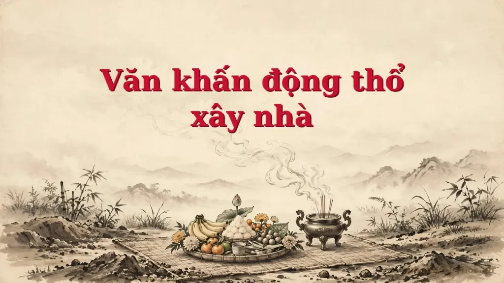Văn khấn động thổ xây nhà đầy đủ nhất