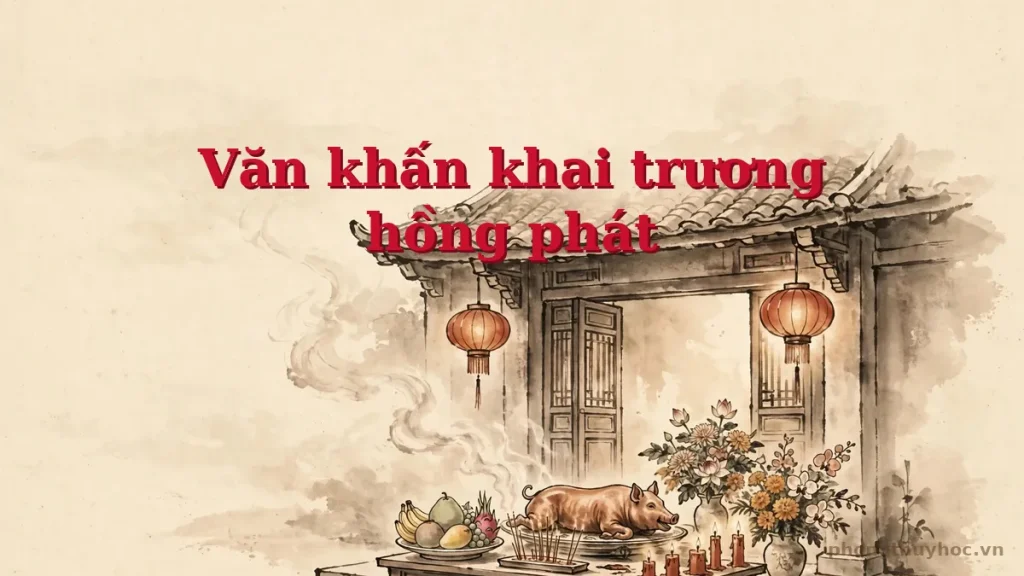 Văn khấn khai trương cửa hàng, công ty hồng phát