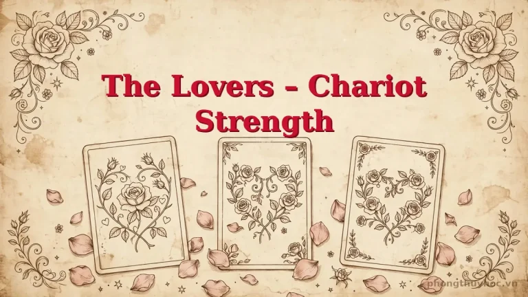 Ý nghĩa lá The Lovers, The Chariot, Strength trong tình yêu và sự nghiệp