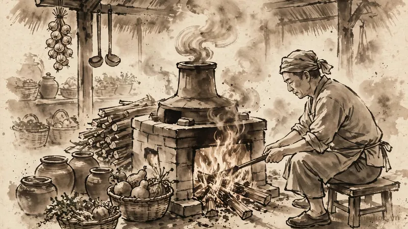 Minh họa huong bep - Phong thủy nhà bếp